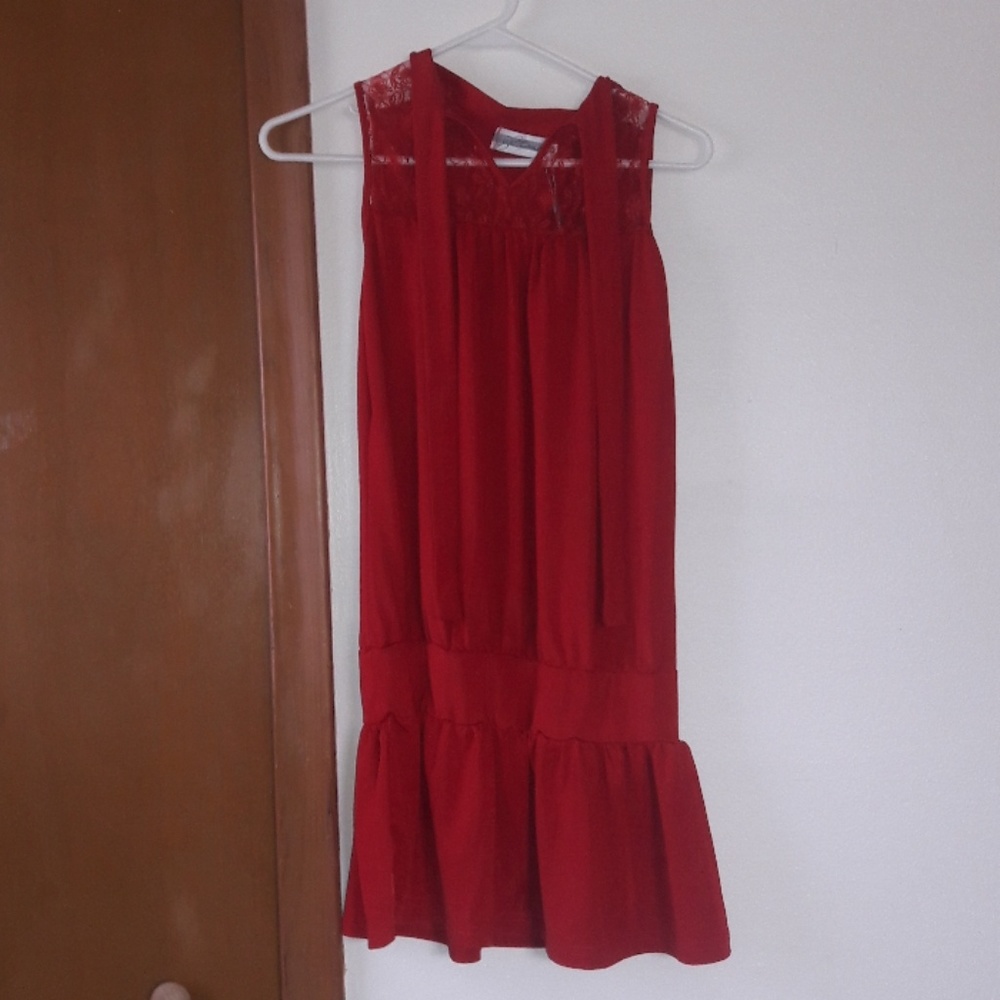Blood red dress